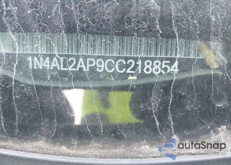 2012 Nissan Altima S из США, поврежденный, VIN 1N4AL2AP9CC218854